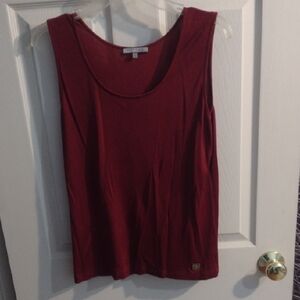 Anne Klein Women's Sleeveless Burgundy Top